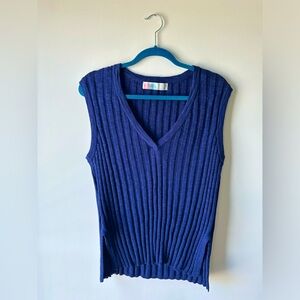 Free People Blue Sweater Vest
